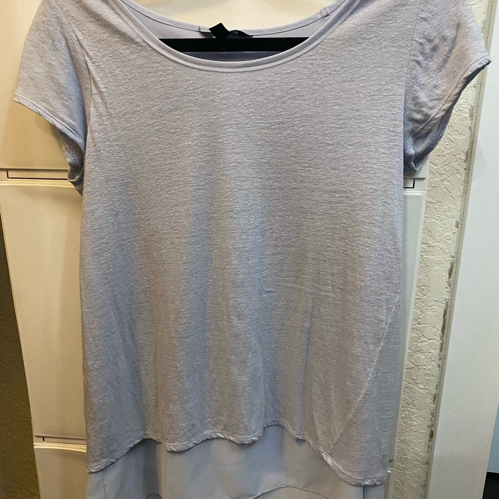 Lightweight light blue top.